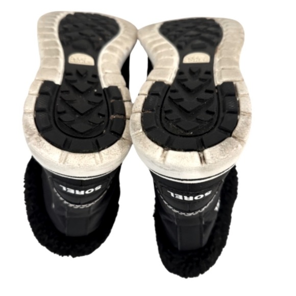 Sorel Cozy Carnival Coated Waterproof Boots Black Size 6 - Picture 6 of 11